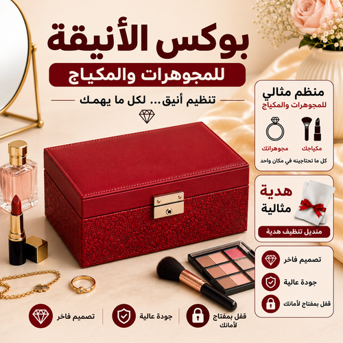 Boîte à Bijoux & Maquillage Élégante